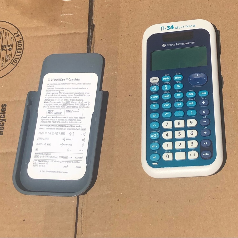 Like New Texas Instruments Ti-34 Calculator